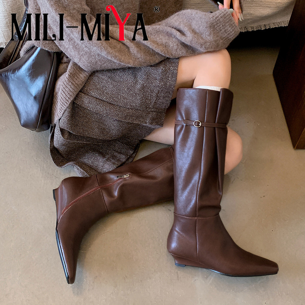 Vintage And Modern Fashion - MILI-MIYA جديد جلد طبيعي موضة ساحة