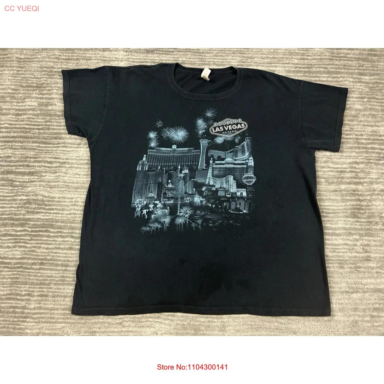 Vintage Fashion Las Vegas - تي شيرت لاس فيغاس للرجال مقاس