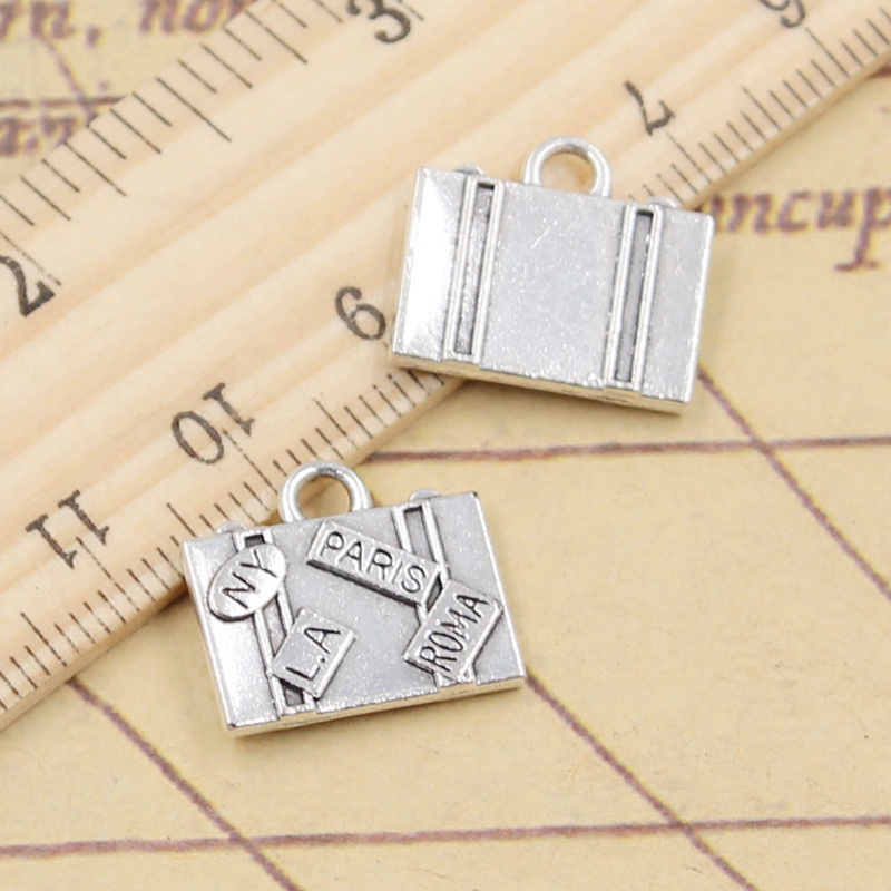 Vintage Fashion New York - 10 قطعة Charms حقائب السفر نيويورك
