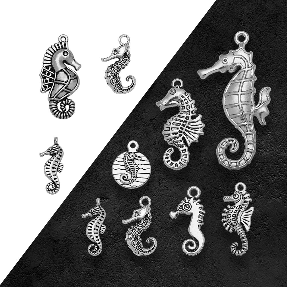 Vintage Fashion Resale - العتيقة الفضة مطلي المحيط الحياة فرس
