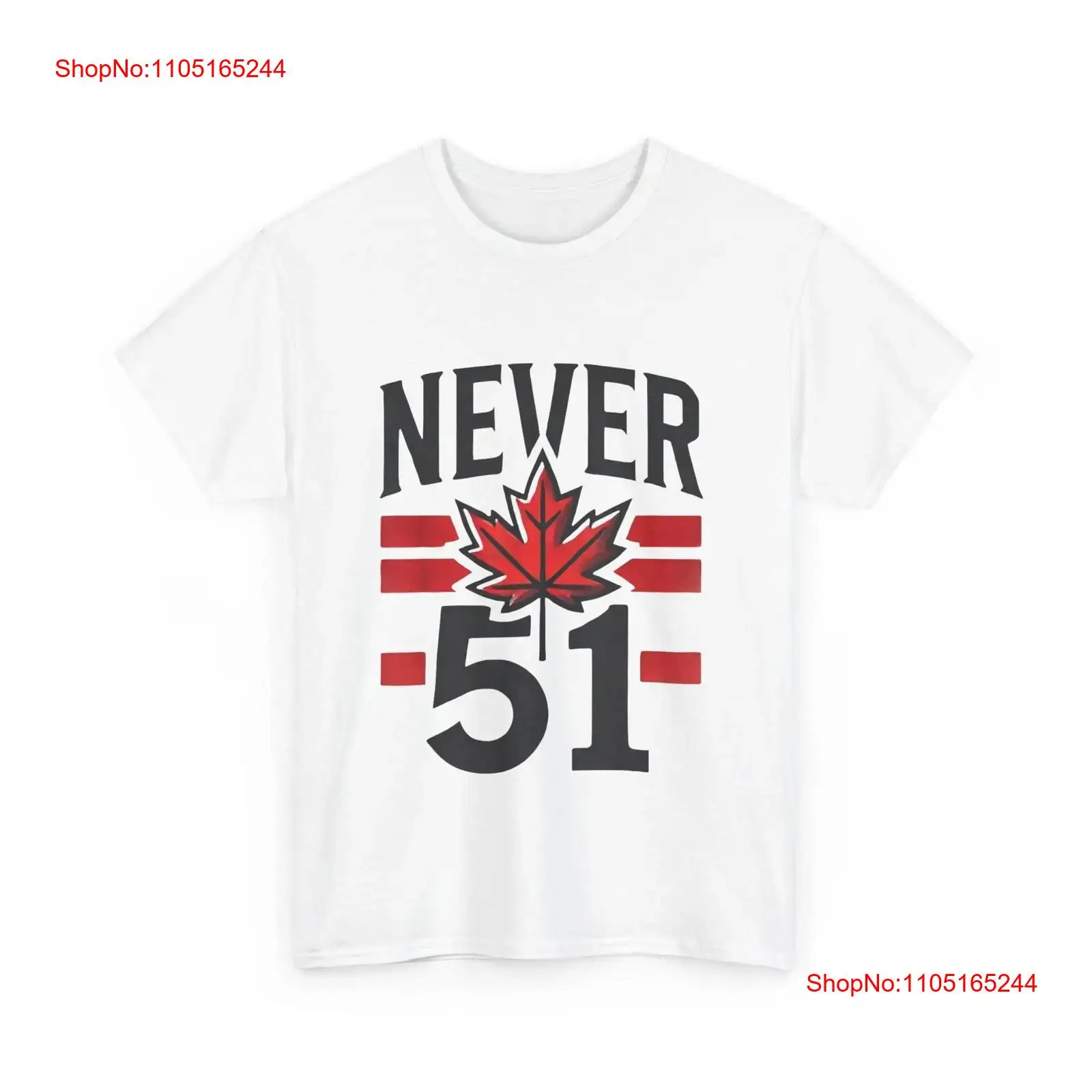 Vintage Fashion Canada - كندا تي شيرت Never 51 الكندي