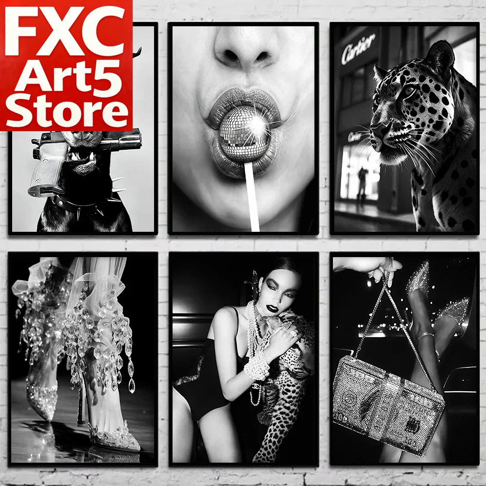 لوحة فنية جدارية عصرية بدون إط - مراجعة Vintage Fashion Photography وسعره