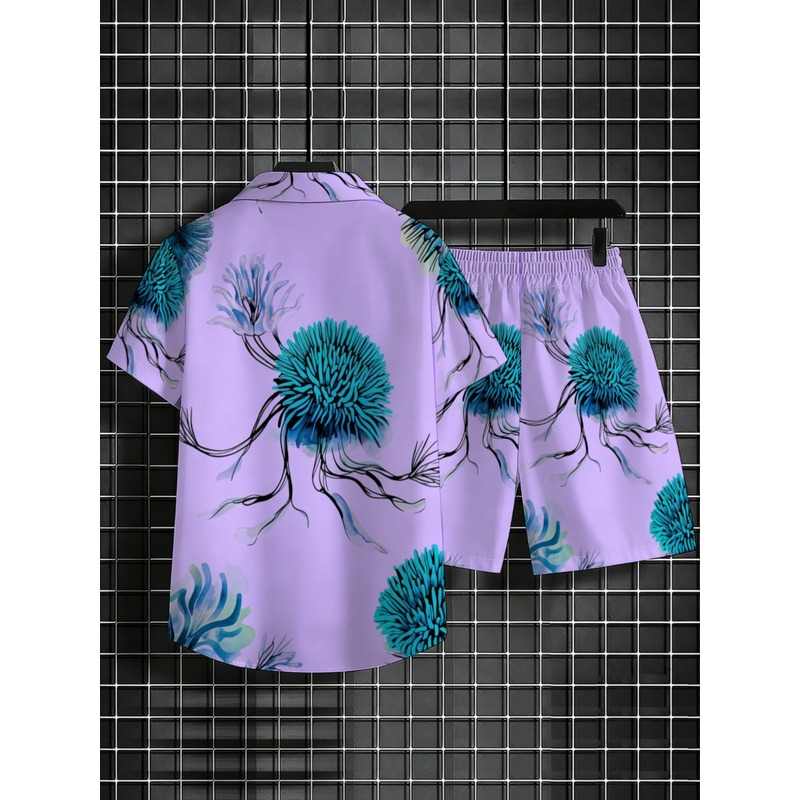 طقم قميص وشورت هاواي للرجال بل - مراجعة Printed Floral Shirt وسعره