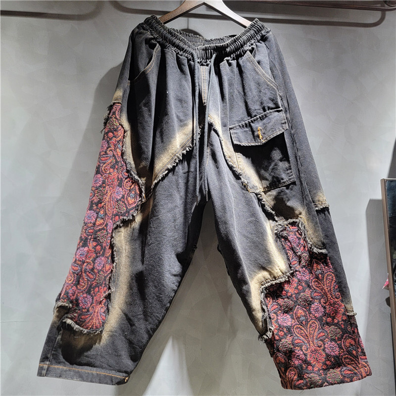 WTHT موضة المرأة غسل المرقعة ط - مراجعة Patchwork Jean Jacket وسعره