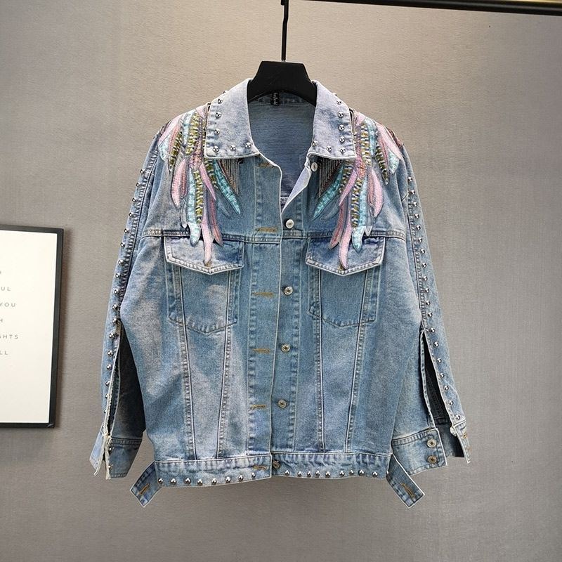 جاكيت نسائي بأكمام طويلة من ال - مراجعة Patchwork Jean Jacket وسعره