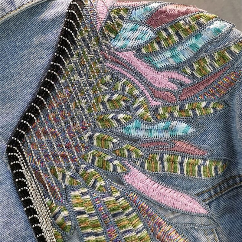 جاكيت نسائي بأكمام طويلة من ال - مراجعة Patchwork Jean Jacket وسعره