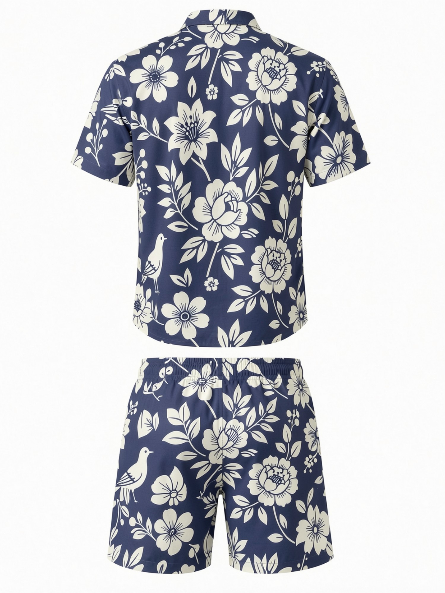 طقم رجالي مكون من قميص بأكمام  - مراجعة Printed Floral Shirt وسعره