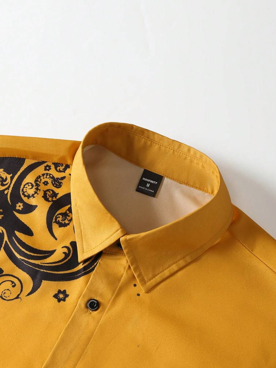 قميص رجالي كاجوال من مانفينيتي - مراجعة Printed Floral Shirt وسعره