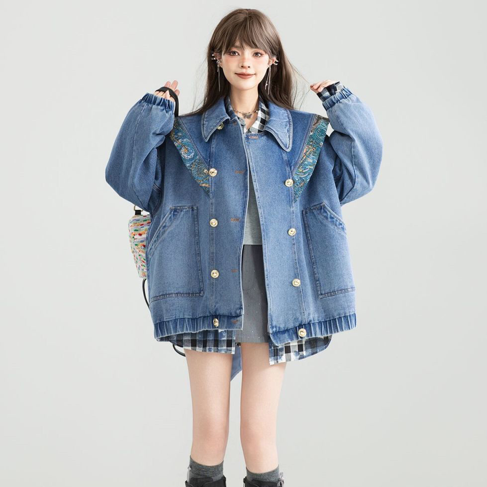 سترة الدنيم خمر أبلى المرأة 20 - مراجعة Patchwork Jean Jacket وسعره