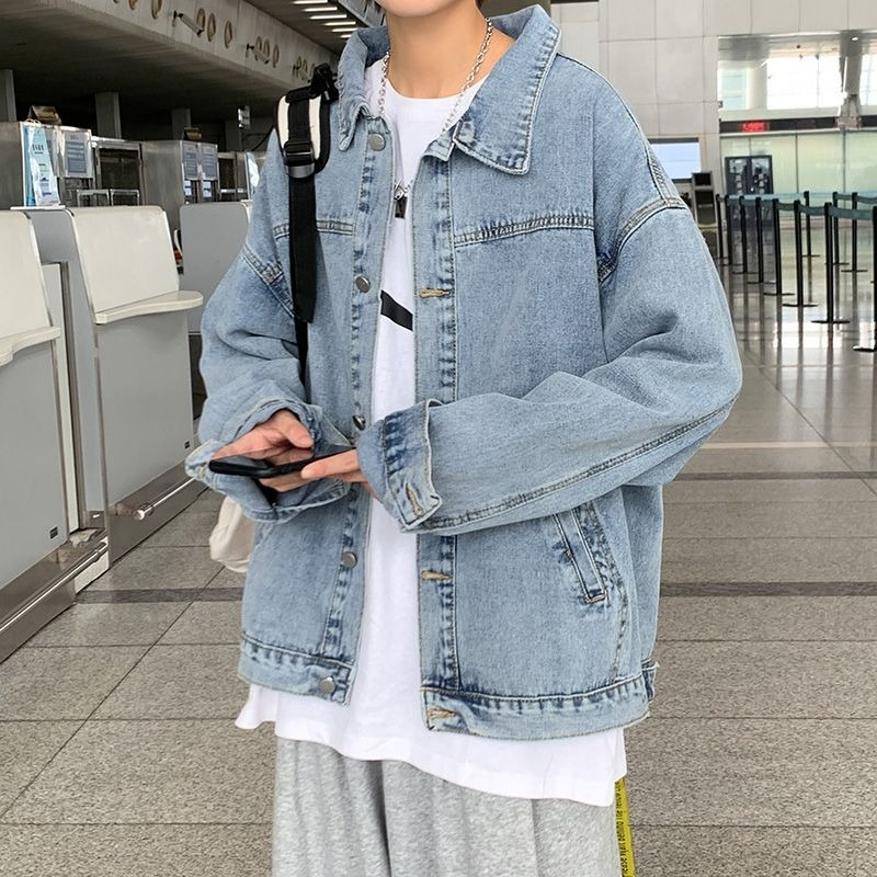 معاطف شتوية 2025 للرجال من الج - مراجعة Patchwork Jean Jacket وسعره