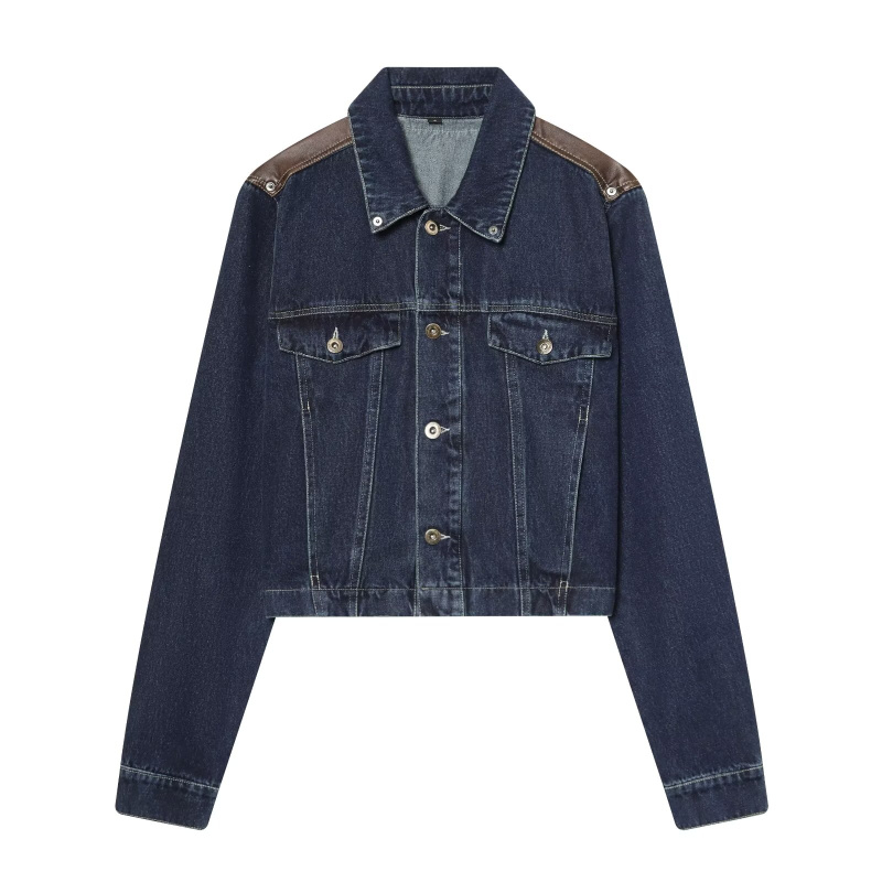 طقم جاكيت جينز وبنطلون جينز نس - مراجعة Patchwork Jean Jacket وسعره