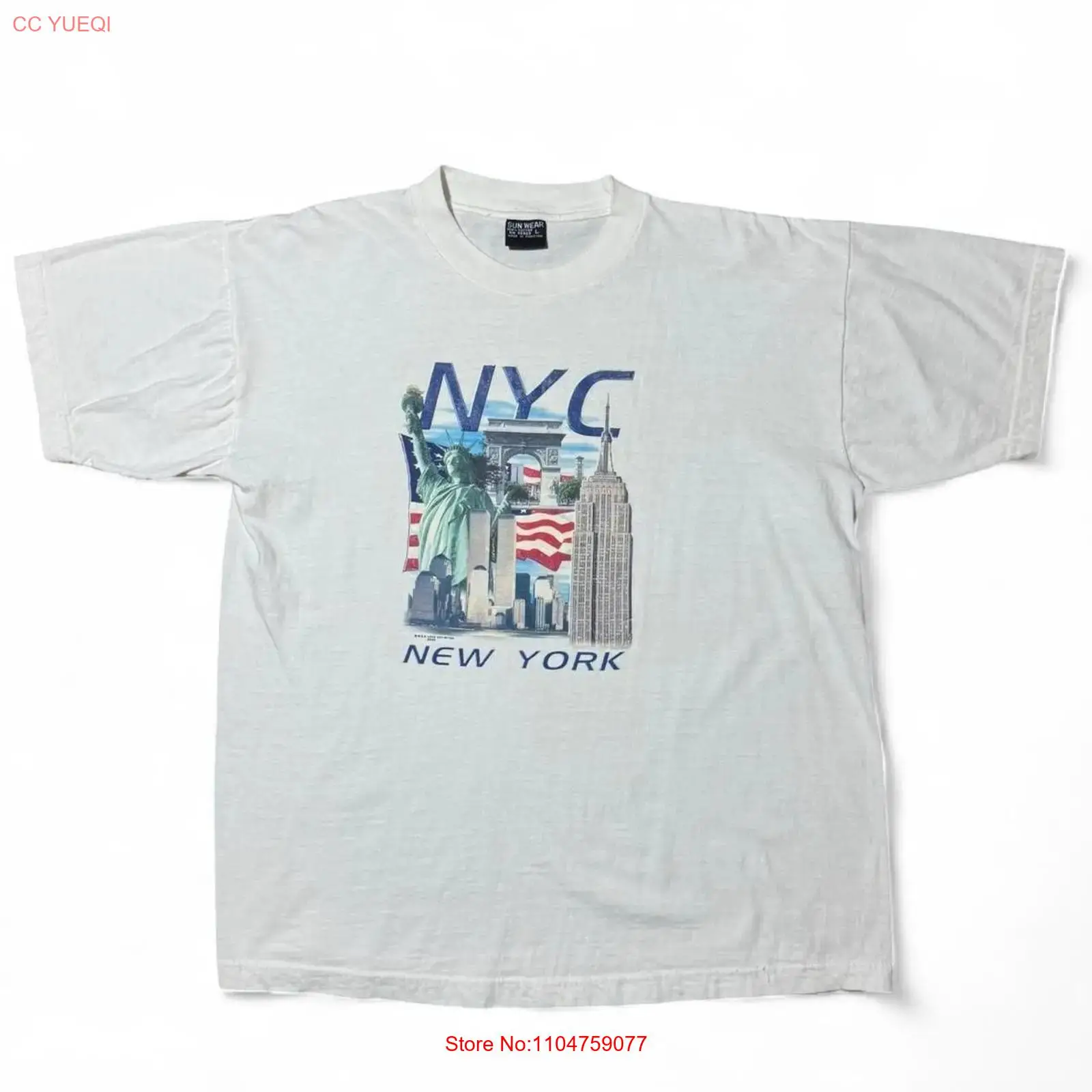 تي شيرت تذكاري لنيويورك بتصميم - مراجعة Vintage Fashion New York وسعره